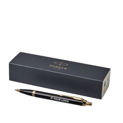 Bolígrafo metálico con acabados dorados tinta azul Parker IM Gold Bolígrafo metálico con acabados dorados tinta azul Parker IM Gold