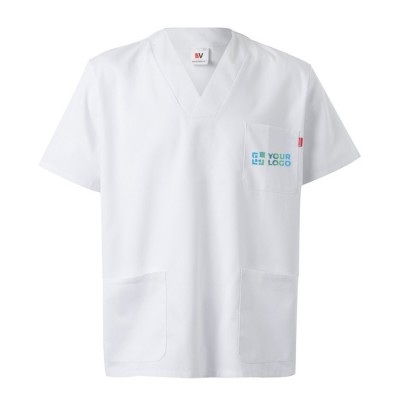 Túnica sarga de manga corta poliéster y algodón 190 g/m2 Velilla Túnica sarga de manga corta poliéster y algodón 190 g/m2 Velilla