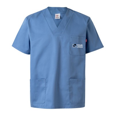 Túnica sarga manga corta de poliéster y algodón 190 g/m2 Velilla Túnica sarga manga corta de poliéster y algodón 190 g/m2 Velilla