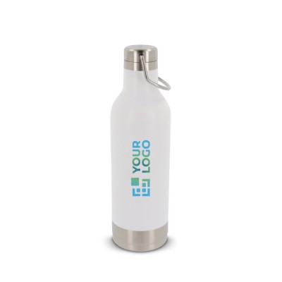 Botella hermética de acero inoxidable con asa de transporte 400ml
