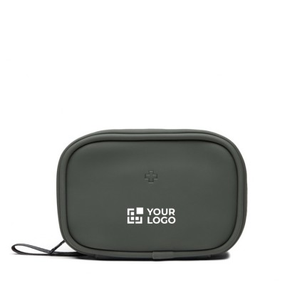 Botiquín de poliéster reciclado con accesorios de primeros auxilios