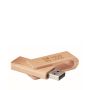Memoria USB hecha a medida hecha completamente de madera