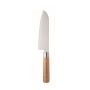 Cuchillo de chef de acero inoxidable y madera de haya con protección