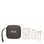 Set de viaje con powerbank magnético 5.000mAh y cargador USB-C