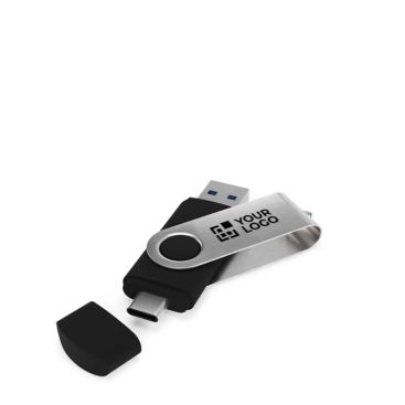 USB hecho a medida de metal con conector USB y tipo C, hecho en EU