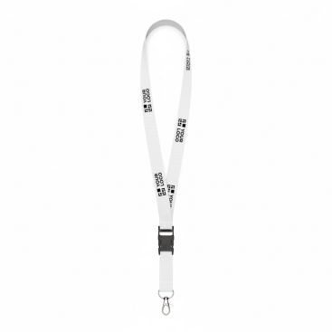 Lanyard hecho a medida desmontable de poliéster con mosquetón o clip