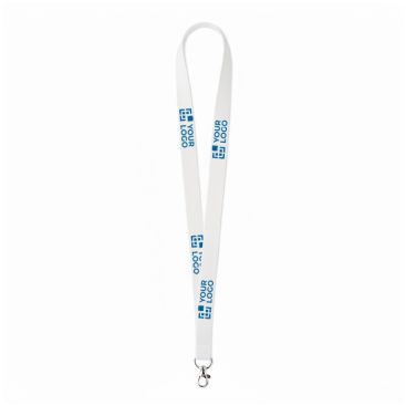 Lanyard hecho a medida de algodón orgánico con mosquetón