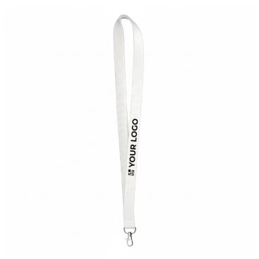 Lanyard hecho a medida de bambú para sublimación con mosquetón