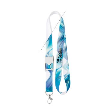 Lanyard hecho a medida de poliéster con abridor de botellas en medio