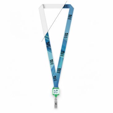 Lanyard portacredencial hecho a medida de poliéster para sublimar