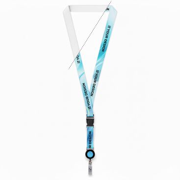 Lanyard para sublimar hecho a medida portacredenciales desmontable