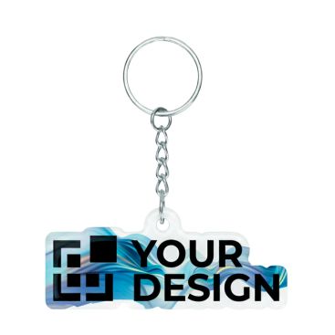 Llavero hecho a medida forma personalizada PVC con NFC preprogramado