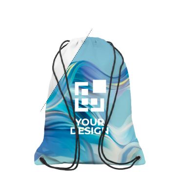 Mochila de cuerdas de poliéster hecha a medida con cuerdas negras