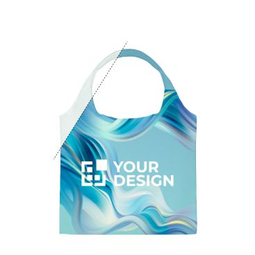 Bolsa plegable hecha a medida de RPET con bolsillo interior