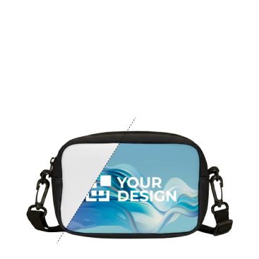 Bolsa bandolera hecha a medida de neopreno con correa ajustable