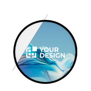 Frisbee plegable con borde a color hecho a medida 100% personalizable