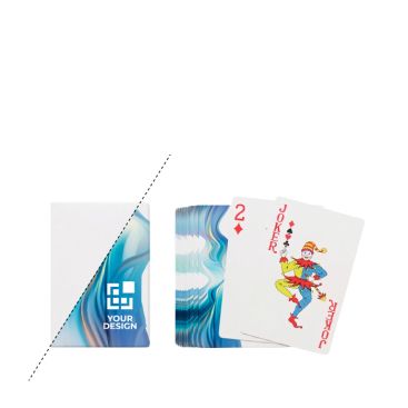 Baraja de 54 cartas de juego hecha a medida con acabado mate