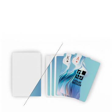 Baraja de 54 cartas de juego hecha a medida personalizable ambas caras