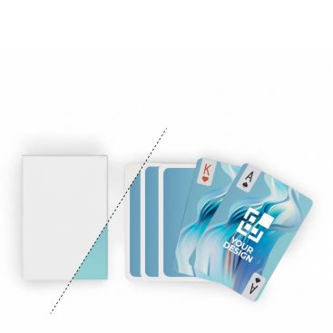 Baraja de 54 mini cartas hecha a medida para personalizar ambas caras