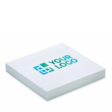 Notas adhesivas blancas cuadradas hechas a medida 100% personalizable