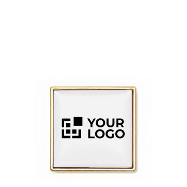 Pin de hierro en forma cuadrada hecho a medida para personalizar