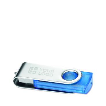 Memoria USB de colores transparentes hecha a medida para personalizar