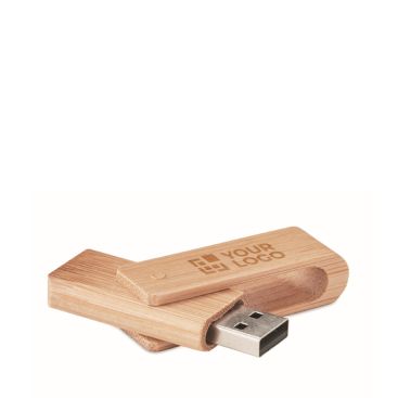 Memoria USB hecha a medida hecha completamente de madera
