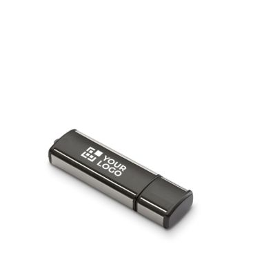 USB hecho a medida con tapa y marco de acabados metálicos