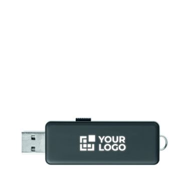 Memoria USB hecha a medida con carcasa de personalización luminosa