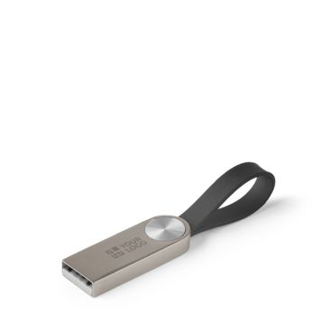 Memoria USB hecha a medida de metal con empuñadura de silicona