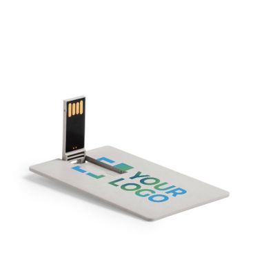 Tarjeta USB eco hecha a medida de caña de trigo ultraplana