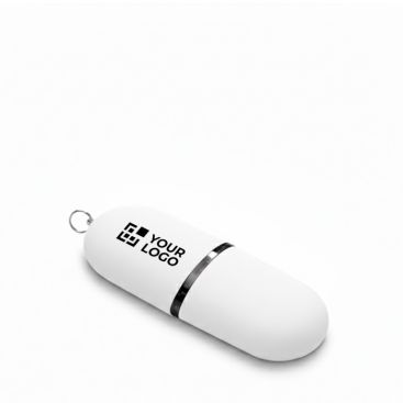 Memoria USB hecha a medida de plástico en forma de cápsula