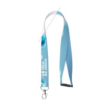 Lanyard a todo color custom made con cierre de seguridad hecho en EU