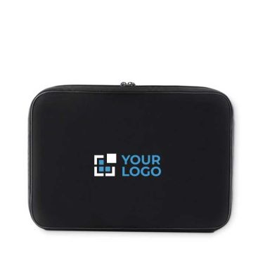 Funda de portátil personalizada universal con espuma 14” con logotipo de color negro
