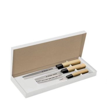 Set de cuchillos personalizados de estilo japonés para regalar Set de cuchillos personalizados de estilo japonés para regalar