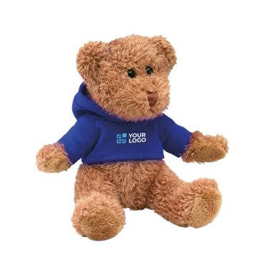 Osito de peluche promocional con sudadera en colores Osito de peluche promocional con sudadera en colores