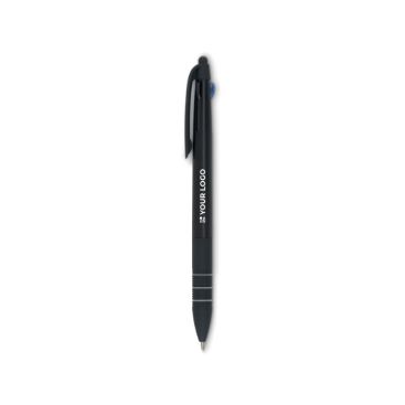 Bolígrafo de 3 colores personalizado color Negro