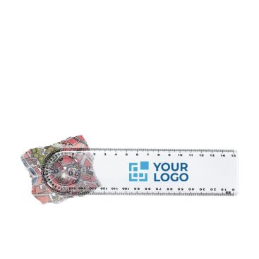 Regla para publicidad transparente con lupa 15cm Regla para publicidad transparente con lupa 15cm