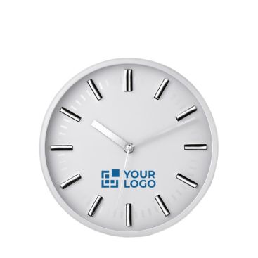 Reloj de pared para publicidad color Blanco