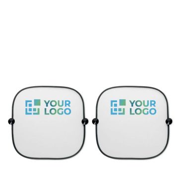 Set de 2 parasoles para coche personalizados con ventosas Set de 2 parasoles para coche personalizados con ventosas