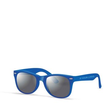 Gafas de sol cuadradas de colores alegres para eventos al aire libre con logotipo