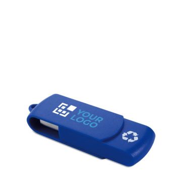 USB de plástico reciclado en color para regalar con capacidad de 64GB