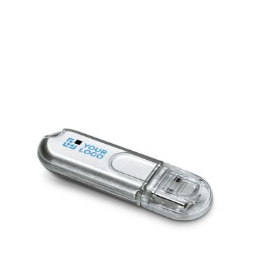 Memoria USB personalizada de plástico transparente con cCapacidades de 1GB a 64GB