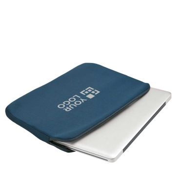 Funda para ordenador portátil con logo en softshell 15'' color azul o negro