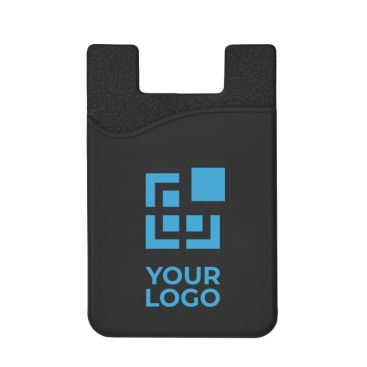 Tarjetero personalizado de silicona con cinta adhesiva Tarjetero personalizado de silicona con cinta adhesiva