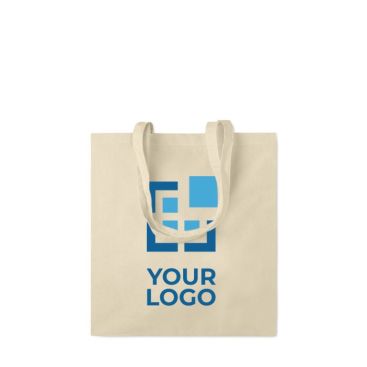 Bolsa de algodón para merchandising con asas reforzadas 140 g/m2 Bolsa de algodón para merchandising con asas reforzadas 140 g/m2