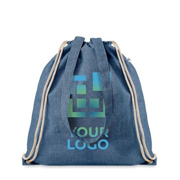 Mochila saco con asas largas y algodón reciclado para congresos 140 g/m2 Mochila saco con asas largas y algodón reciclado para congresos 140 g/m2