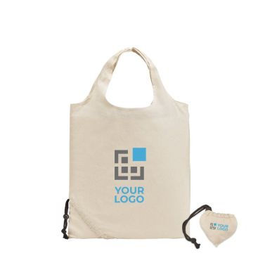 Bolsa plegable personalizada de algodón 105 g/m2 Bolsa plegable personalizada de algodón 105 g/m2