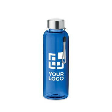 Botella con logo de agua de plástico reciclado antifugas 500ml Botella con logo de agua de plástico reciclado antifugas 500ml