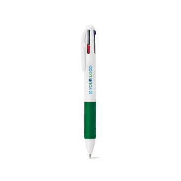 Bolígrafos de plástico con grip antideslizante con tinta 4 colores